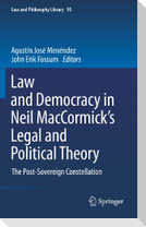 Law and Democracy in Neil MacCormick's Legal and Political Theory