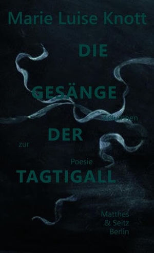 Knott, Marie Luise. Die Gesänge der Tagtigall - Kolumnen zur Poesie. Matthes & Seitz Verlag, 2026.