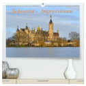 Schwerin - Impressionen (hochwertiger Premium Wandkalender 2024 DIN A2 quer), Kunstdruck in Hochglanz