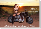 Motorräder und Sexy Girls (Wandkalender 2023 DIN A2 quer)