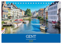 Gent - staunen und erleben (Tischkalender 2025 DIN A5 quer), CALVENDO Monatskalender