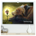 Tierfreunde (hochwertiger Premium Wandkalender 2025 DIN A2 quer), Kunstdruck in Hochglanz