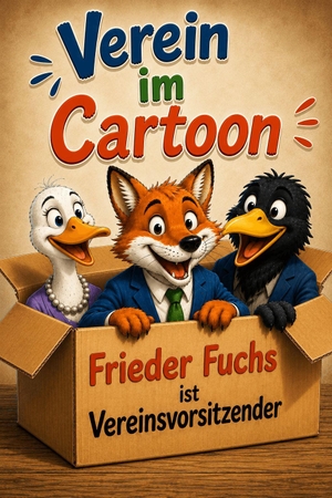 Verein im Cartoon - Frieder Fuchs ist Vereinsvorsitzender. Praxis Plus Verlag GmbH, 2026.