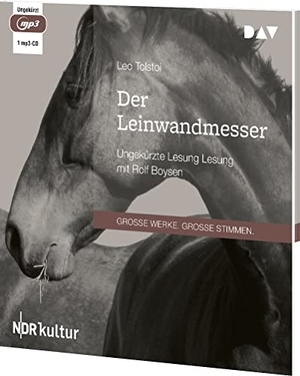 Tolstoi, Leo. Der Leinwandmesser - Ungekürzte Lesung mit Rolf Boysen (1 mp3-CD). Audio Verlag Der GmbH, 2022.