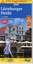 ADFC-Regionalkarte Lüneburger Heide, 1:75.000, mit Tagestourenvorschlägen, reiß- und wetterfest, E-Bike-geeignet, GPS-Tracks Download