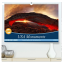 USA Monuments - Landschaften die beeindrucken (hochwertiger Premium Wandkalender 2024 DIN A2 quer), Kunstdruck in Hochglanz
