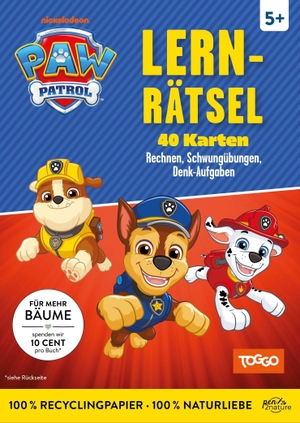 Pen2nature. PAW Patrol Lernspaß 40 Karten - Rechnen, Schwungübungen, Denkaufgaben. Vorschulübungen für Kinder ab 5 Jahren.. Naumann & Göbel Verlagsg., 2026.