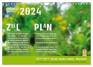 Corpora Lux, Ex. Umweltschutz. Nicht reden. Machen! (Wandkalender 2024 DIN A4 quer), CALVENDO Monatskalender - Aktiver Umweltschutz beginnt mit eigenem Handeln.. Calvendo, 2023.