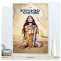 Bodypainting Adventures - Farbe auf nackter Haut (hochwertiger Premium Wandkalender 2024 DIN A2 hoch), Kunstdruck in Hochglanz