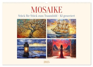 Illgen, Cathrin. Mosaike (Wandkalender 2025 DIN A2 quer), CALVENDO Monatskalender - Farbenfrohe Traumbilder aus Mosaiken - KI generiert. Calvendo, 2024.