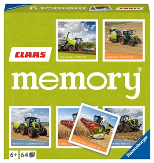 Hurter, William H.. Ravensburger CLAAS memory® - 20882 - der Spieleklassiker für alle Landmaschinen Fans, Merkspiel für 2-8 Spieler ab 6 Jahren. Ravensburger Spieleverlag, 2022.