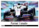 Formel 1 kreativ - Digital Art von Jean-Louis Glineur (Tischkalender 2024 DIN A5 quer), CALVENDO Monatskalender