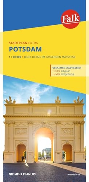 Falk Stadtplan Extra Potsdam 1:20.000 - mit Ortsteilen von Berlin, Werder (Havel). Mairdumont, 2025.