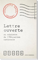 Lettre Ouverte Au Ministre de L Education