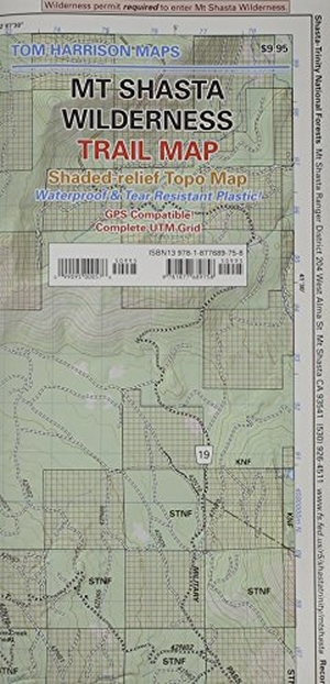 Harrison, Tom. MT Shasta Wilderness Trail Map. Tom Harrison Maps, 2008.