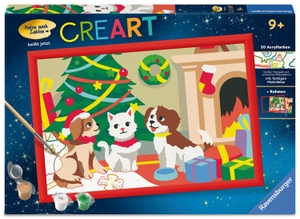 CreArt, Malen nach Zahlen Kinder - Pfoten-Weihnachten. Ravensburger Spieleverlag, 2026.