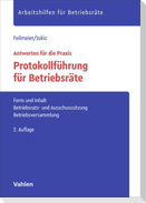Protokollführung für Betriebsräte