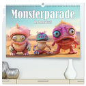 Monsterparade im Anmarsch (hochwertiger Premium Wandkalender 2024 DIN A2 quer), Kunstdruck in Hochglanz