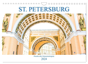 St. Petersburg - Prachtvolle Ostseemetropole (Wandkalender 2024 DIN A4 quer), CALVENDO Monatskalender