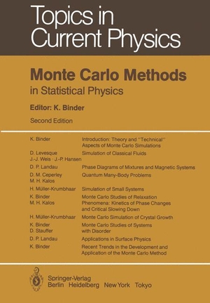 Binder, Kurt (Hrsg.). Monte Carlo Methods in Statistical Physics. Springer Berlin Heidelberg, 1986.