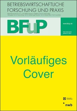 Nachhaltigkeit durch Familienunternehmen - BFuP 4/2026. NWB Verlag, 2026.