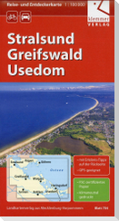 Reise- und Entdeckerkarte Stralsund, Greifswald, Usedom 1 : 100 000