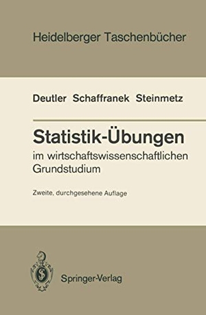 Deutler, Tilmann / Steinmetz, Dieter et al. Statistik-Übungen - im wirtschaftswissenschaftlichen Grundstudium. Springer Berlin Heidelberg, 1988.