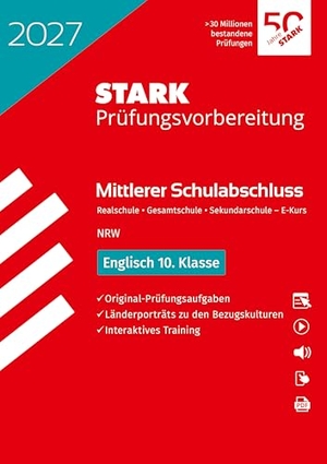 STARK Englisch - Mittlerer Schulabschluss (MSA) 2027 NRW - Prüfungsvorbereitung. Stark Verlag GmbH, 2026.