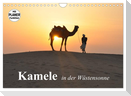 Kamele in der Wüstensonne (Wandkalender 2025 DIN A4 quer), CALVENDO Monatskalender