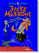 Jacky Marrone cabalga sobre una bala de cañón