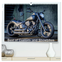 Best of Custom- and Showbikes Kalender (hochwertiger Premium Wandkalender 2025 DIN A2 quer), Kunstdruck in Hochglanz
