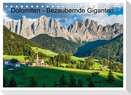 Dolomiten - Bezaubernde Giganten (Tischkalender 2025 DIN A5 quer), CALVENDO Monatskalender