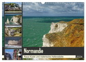 Normandie - Raue Küste und malerische Hafenstädte (Wandkalender 2024 DIN A3 quer), CALVENDO Monatskalender