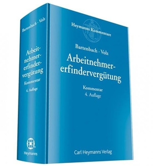 Bartenbach, Kurt / Franz-Eugen Volz. Arbeitnehmererfindervergütung - Kommentar zu amtlichen Richtlinien für die Vergütung von Arbeitnehmererfindungen. Heymanns Verlag GmbH, 2016.
