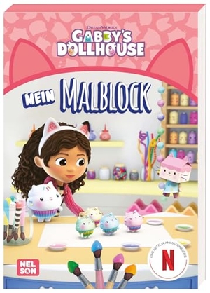 Gabby's Dollhouse: Mein Malblock - Malblock für Kinder ab 4 Jahren. Nelson Verlag, 2024.