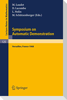 Symposium on Automatic Demonstration