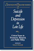 Suicide and Depression in Late Life