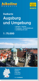 Radkarte Augsburg und Umgebung 1:75.000 (RK-BAY15)
