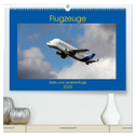Flugzeuge - Starts und Landeanflüge (hochwertiger Premium Wandkalender 2025 DIN A2 quer), Kunstdruck in Hochglanz