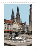 Regensburg - Ansichtssache (Tischkalender 2024 DIN A5 hoch), CALVENDO Monatskalender