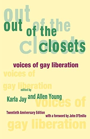 Levine, Stephanie / Carol Gilligan. Out of the Closets - Voices of Gay Liberation. NYU Press - IPS, 1992.