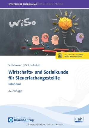 Schlafmann, Lutz / Oliver Zschenderlein. Wirtschafts- und Sozialkunde für Steuerfachangestellte - Infoband. Kiehl Friedrich Verlag G, 2026.