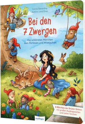 Orso, Kathrin Lena. Bei den 7 Zwergen - Die schönsten Märchen zum Vorlesen und Mitmachen | Mit Ausklappseiten und vielen Türchen zum Entdecken. Esslinger Verlag, 2026.