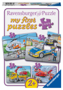 Ravensburger Kinderpuzzle - Meine Einsatzfahrzeuge - 2,4,6,8 Teile my first Puzzle für Kinder ab 2 Jahren