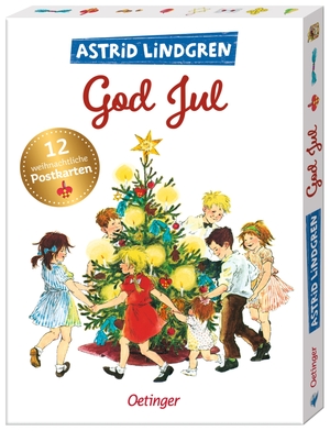 Lindgren, Astrid. Astrid Lindgren. God Jul. 12 wunderschöne Weihnachtskarten zum Verschicken. Oetinger, 2023.