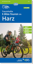 BVA ADFC Regionalkarte Traumhafte E-Bike-Touren im Harz 1:75.000