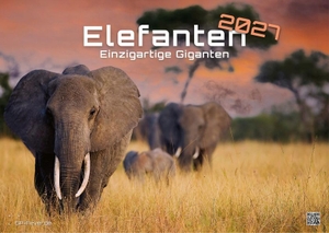 GP-Fever. de (Hrsg.). Elefanten - einzigartige Giganten - 2027 - Kalender DIN A3 - Der Wandkalender mit den schönsten Elefant-Motiven für das Jahr 2027 im Format DIN A3 (ca. 42 x 30 cm)!. GP-Fever.de, 2026.