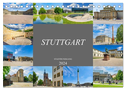 Stuttgart Stadtrundgang (Tischkalender 2024 DIN A5 quer), CALVENDO Monatskalender