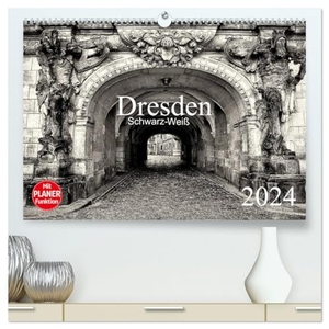 Meutzner, Dirk. Dresden Schwarz-Weiß (hochwertiger Premium Wandkalender 2024 DIN A2 quer), Kunstdruck in Hochglanz - Impressionen der Stadt Dresden. Calvendo Verlag, 2023.