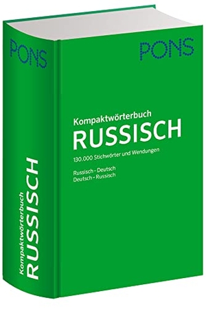 PONS Kompaktwörterbuch Russisch - 130.000 Stichwörter und Wendungen. Russisch / Deutsch - Deutsch / Russisch. Pons Langenscheidt GmbH, 2022.